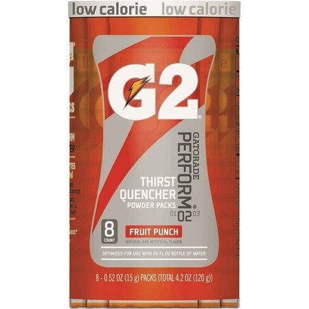GATORADE Thirst Quencher Instant Powder Sports Drink Mix, Powder, Fruit Punch Flavor, 1.34 oz Pack 13166